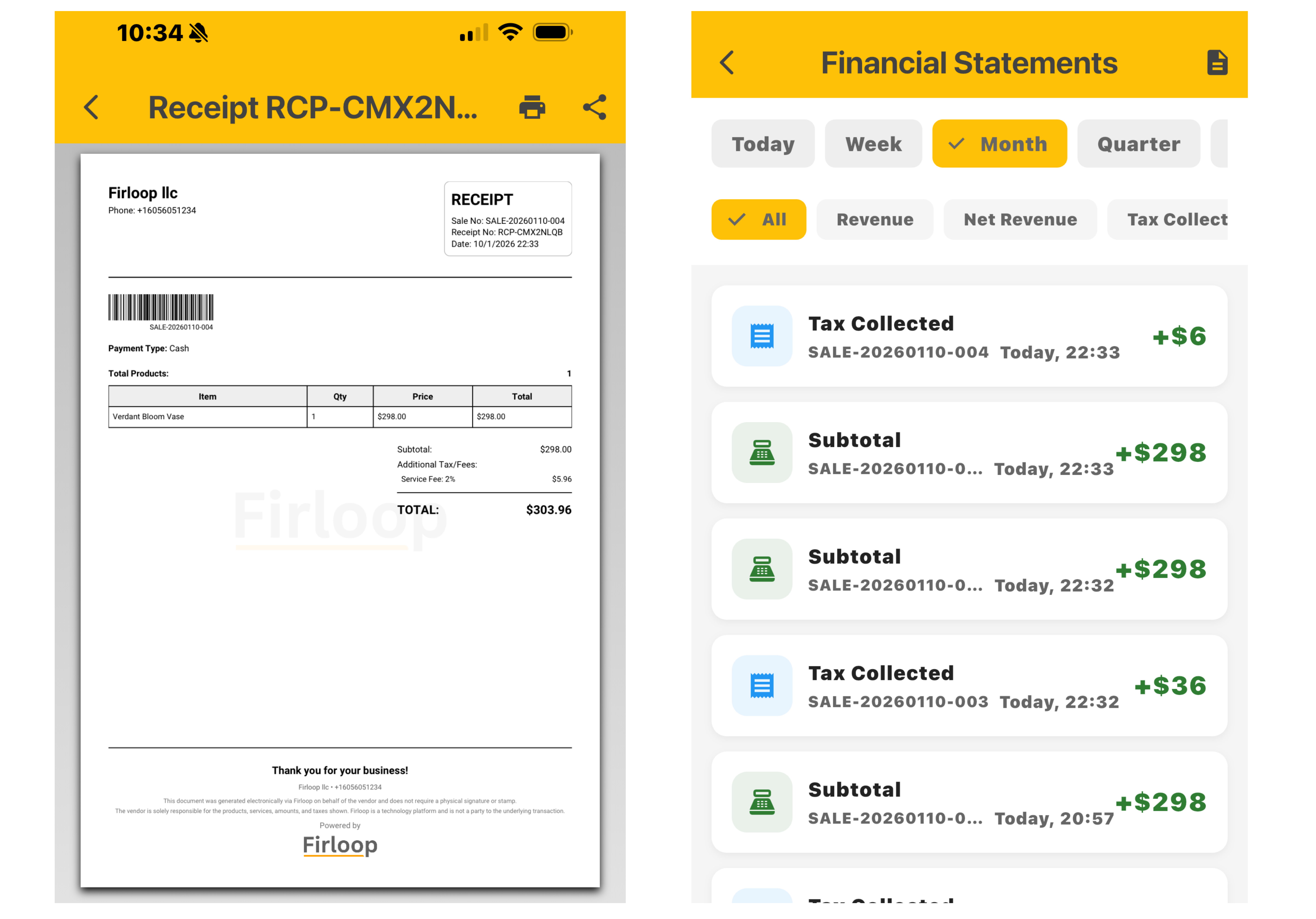 Digital Receipts & Records